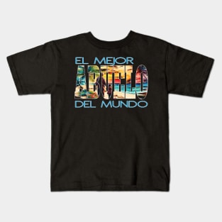 El Mejor Abuelo Del Mundo Padre Hijos Hispanic Latino Father Kids T-Shirt